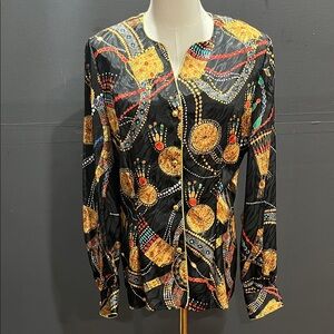 Women vintage colorful button down shirt,festive holidays, Boho Indian Moroccan